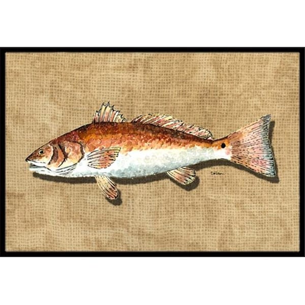 Carolines Treasures Carolines Treasures 8807MAT 18 x 27 In. Red Fish Indoor or Outdoor Mat 8807MAT - main